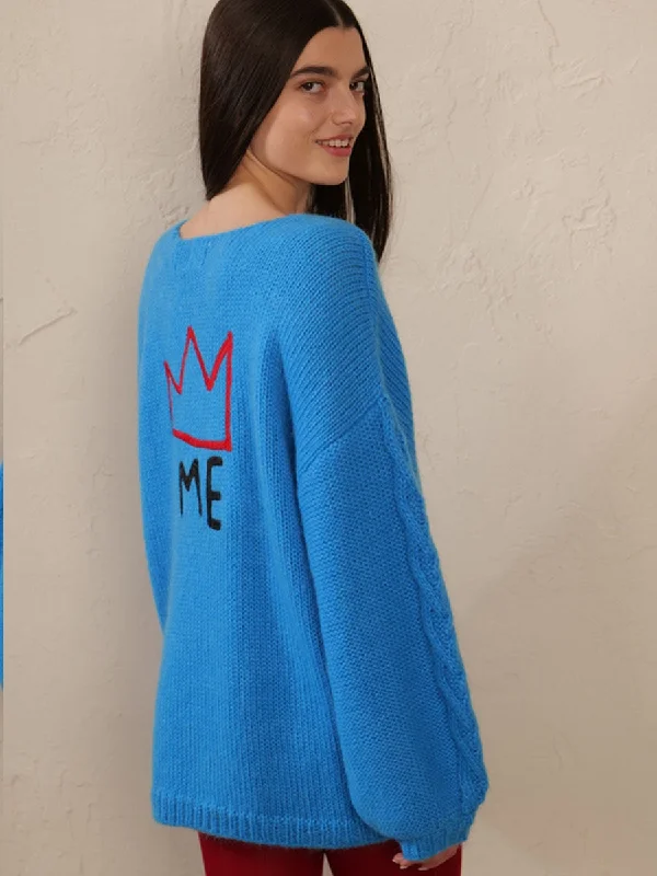 Victoria Cable Turquoise Cardigan