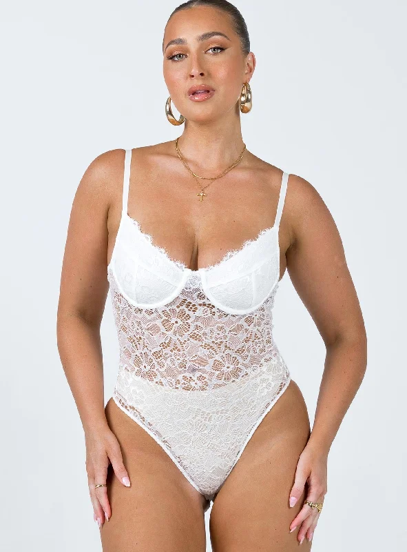 Abele Bodysuit White