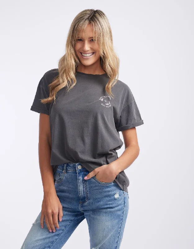 Beach Club Tee - Washed Black