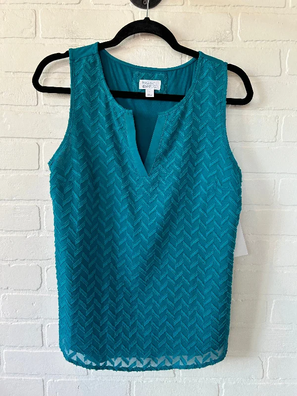 Blue Top Sleeveless Market & Spruce, Size M