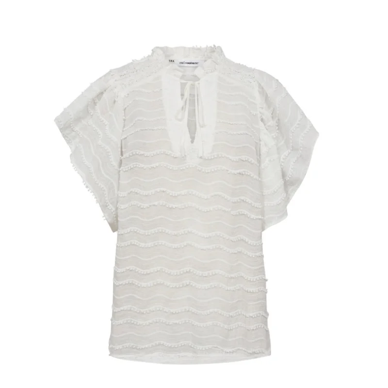 Co Couture Waveding Frill Top