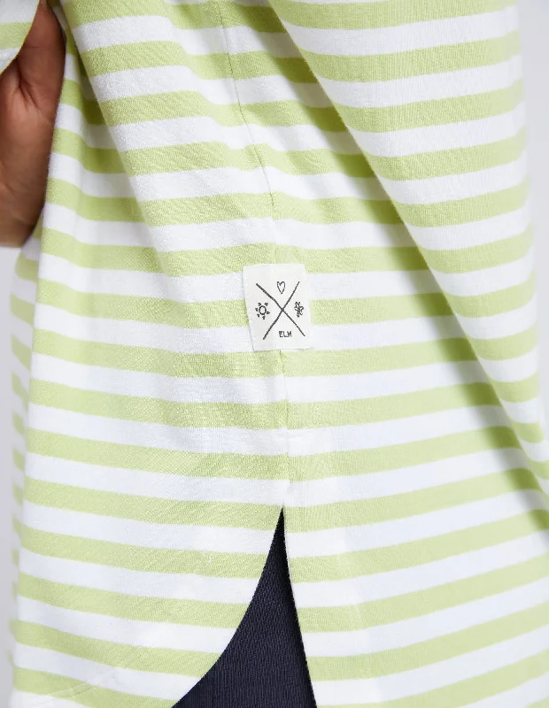 Elm Lauren S/S Tee Stripe Keylime