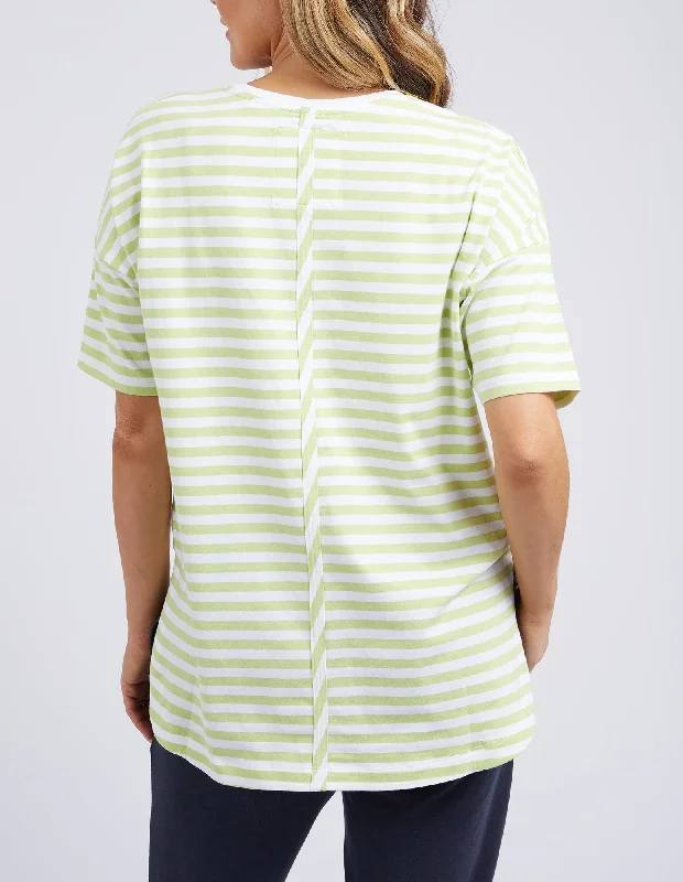 Elm Lauren S/S Tee Stripe Keylime