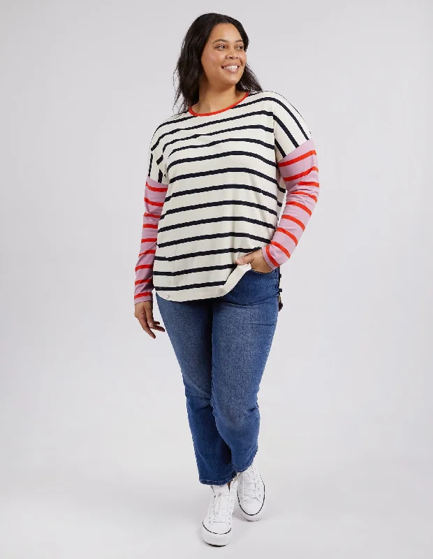 Elm Marta Stripe L/S Tee Multi