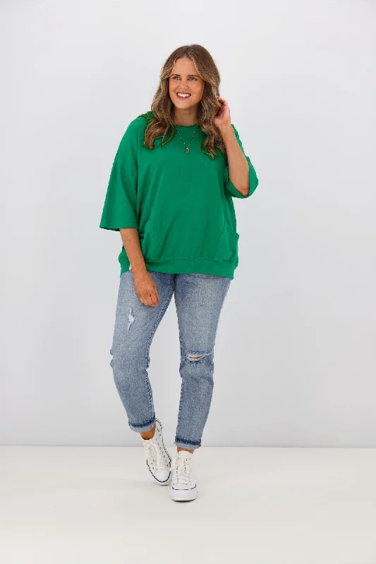 Elm Mazie Sweat Goodness Green