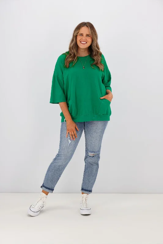 Elm Mazie Sweat Goodness Green