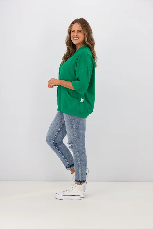 Elm Mazie Sweat Goodness Green