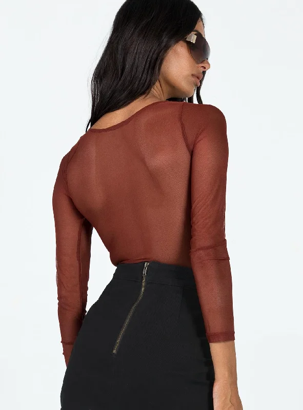 Leonie Bodysuit Brown