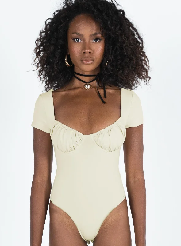 Mesha Bodysuit Beige