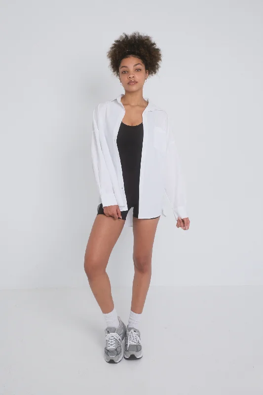 Oversized Buttoned Shirt - White