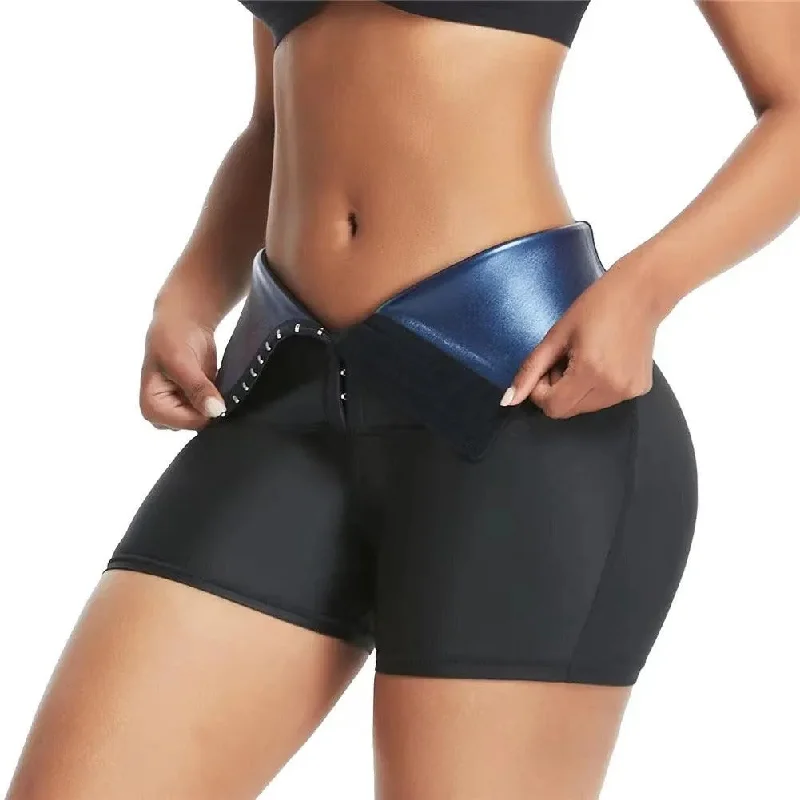 Slimming Waist Trainer Shapewear Tummy Hot Thermo Sweat Body Shaper Short