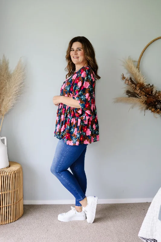 Sunday Boho Yvonne Top Winter Floral