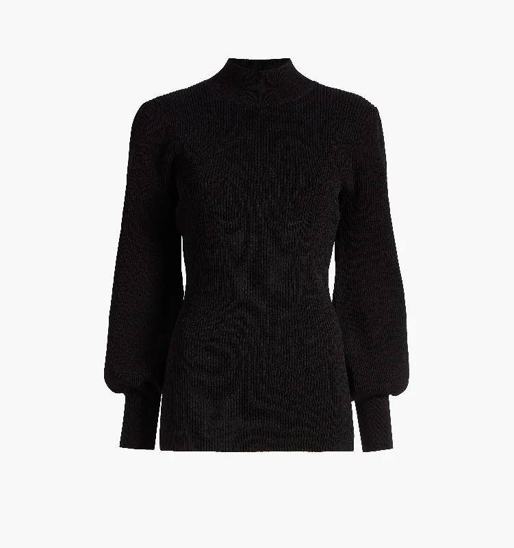 Black Rib Knit / S