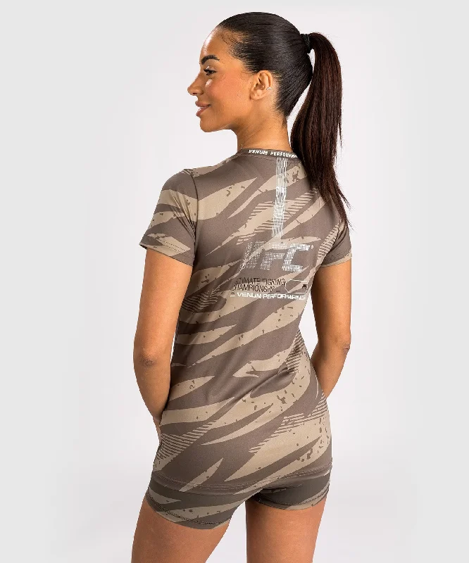 UFC Adrenaline by Venum Fight Week Women’s Dry-Tech T-shirt - Desert Camo