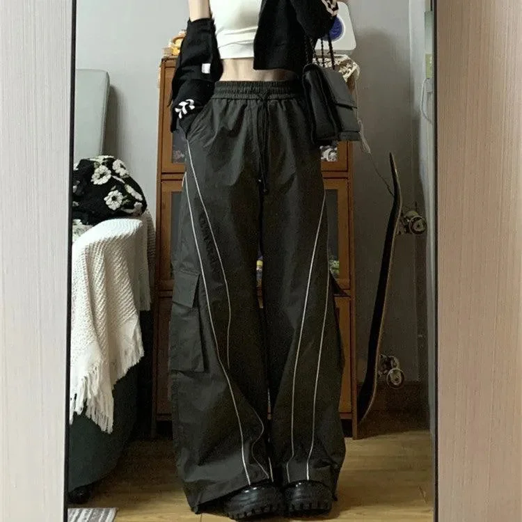 Women's Vintage Casual Oversized Y2k Sweatpants Trousers Pants