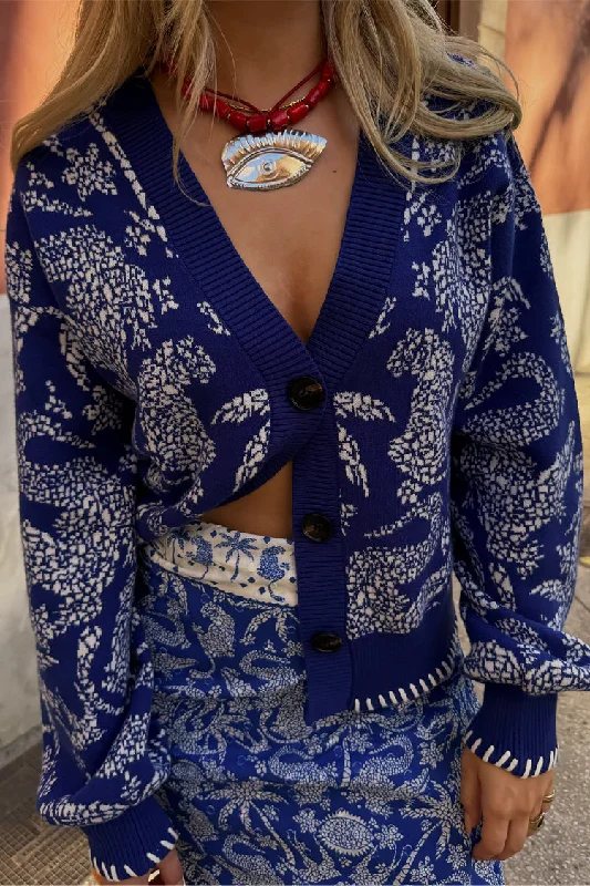 Blue Mosaic Cardigan