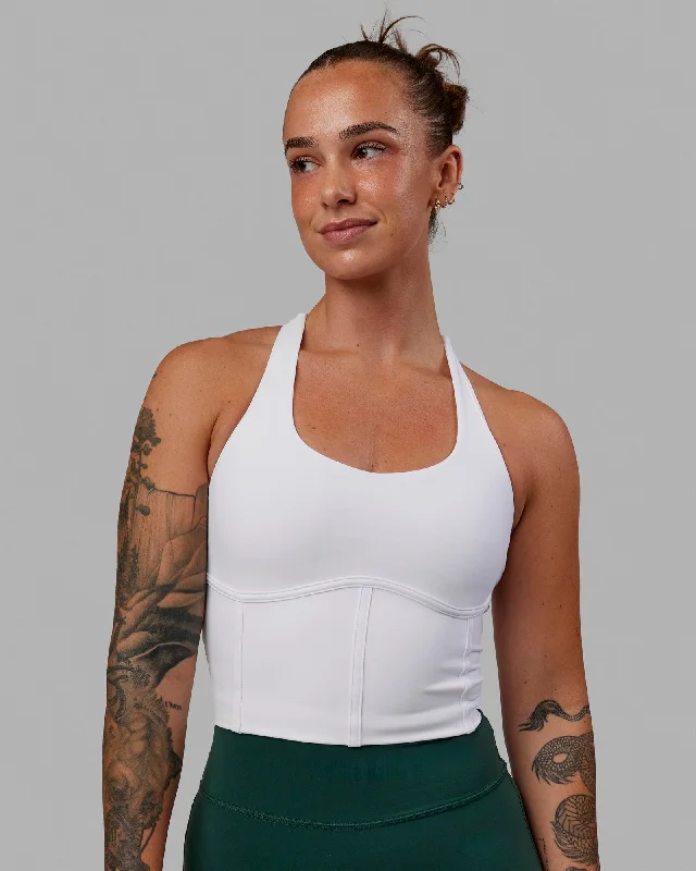 Fortitude Shelf Bra Tank - White