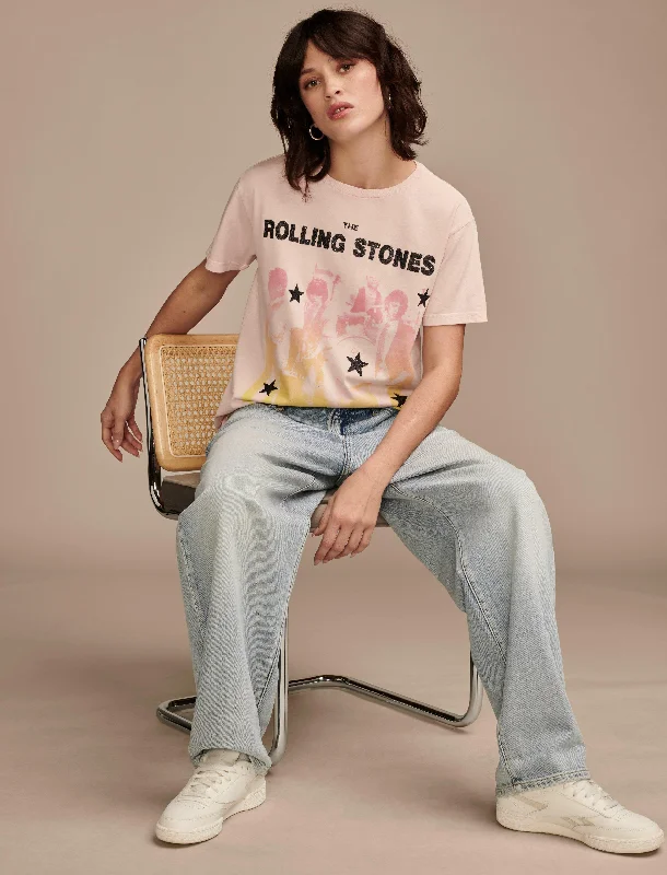 Lucky Brand Women's Rolling Stones Satisfaction Boyfriend Tee