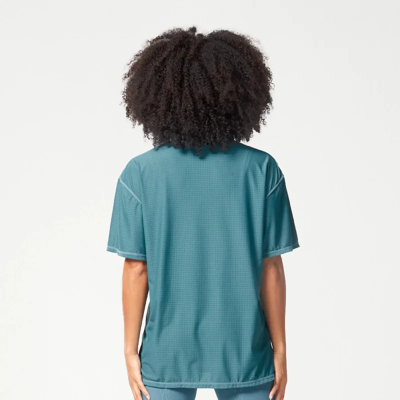 Mesh Reversible Tee - Hydro