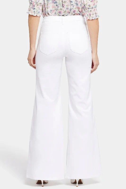 Mia Palazzo Jeans - Optic White