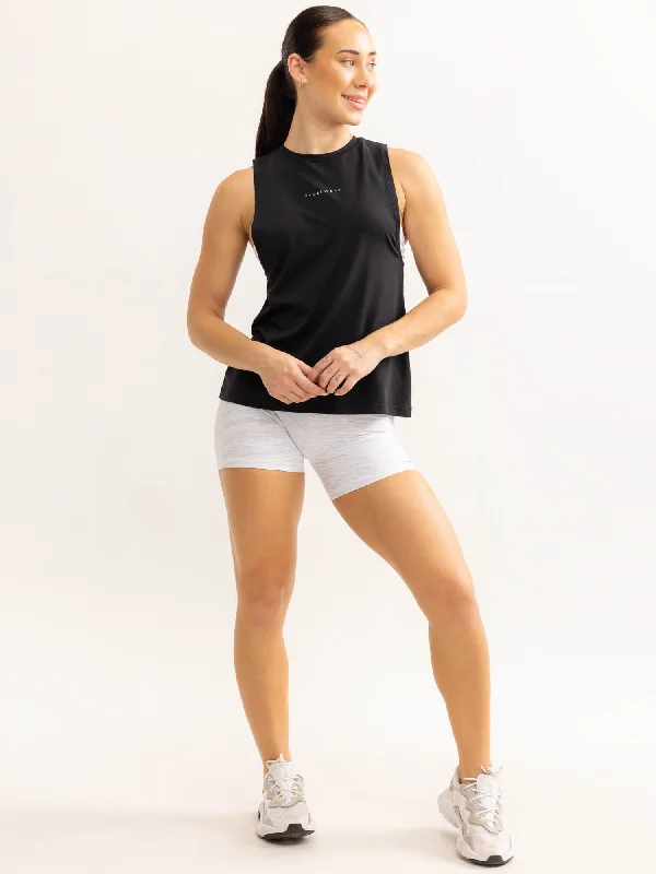 Soft Tech Loose Fit Tank - Black