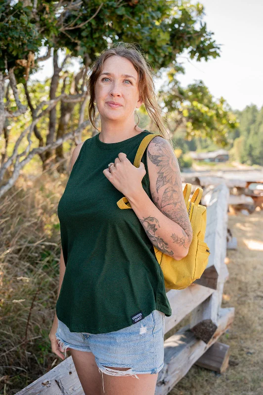 Women's Bamboo Tank - Forest Green