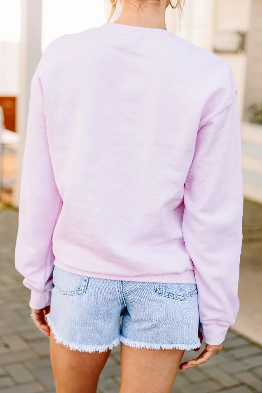 You Can Change The World Light Pink Graphic Sweatshirt